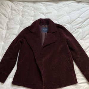 AE Faux Shearling Pea Coat